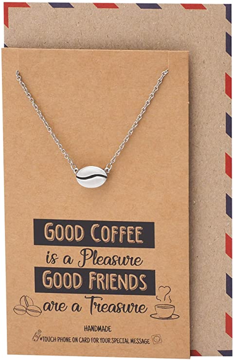 Quan Jewelry Cute Coffee Necklace